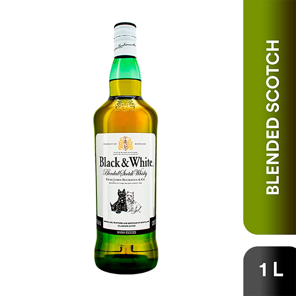 Black & white whisky blended scotch (1 l)