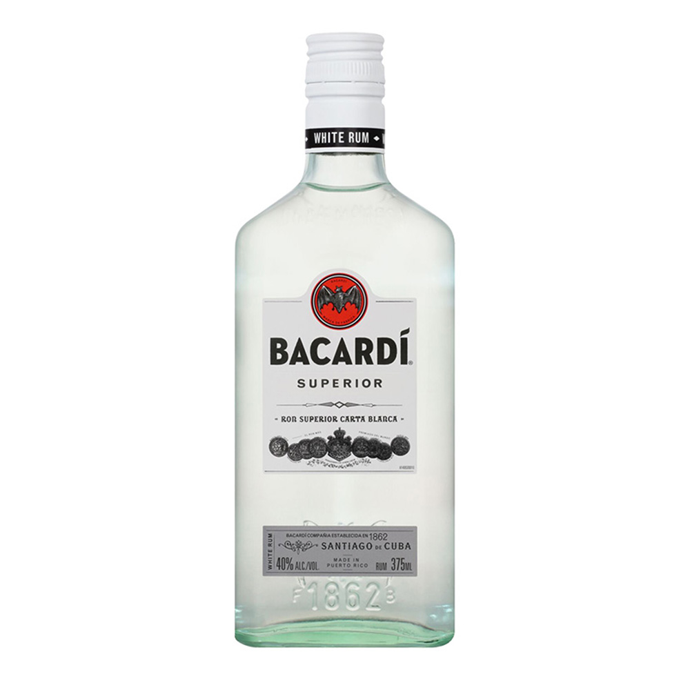 Ron bacardi bacardi blanco (botella 375 ml)