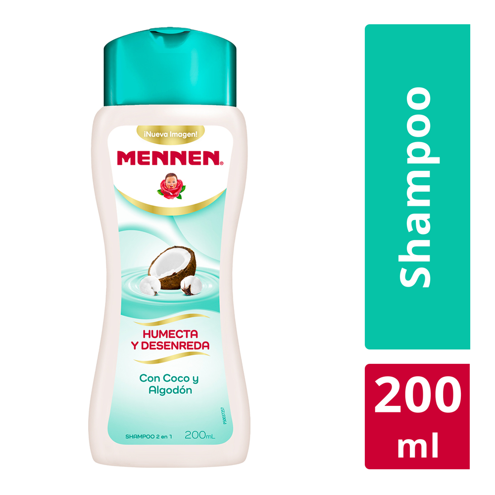 Mennen shampoo con coco y algodón (botella 200 ml)